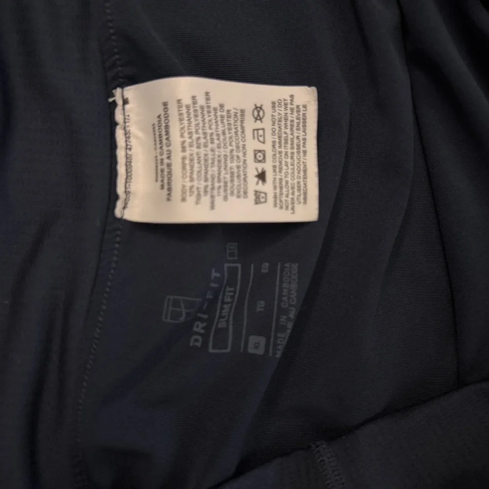 Nike Dri-FIT Slim Fit Skort Womens XL Navy Blue Excellent Tennis Pickleball